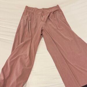 Pink Wide-Leg Trousers